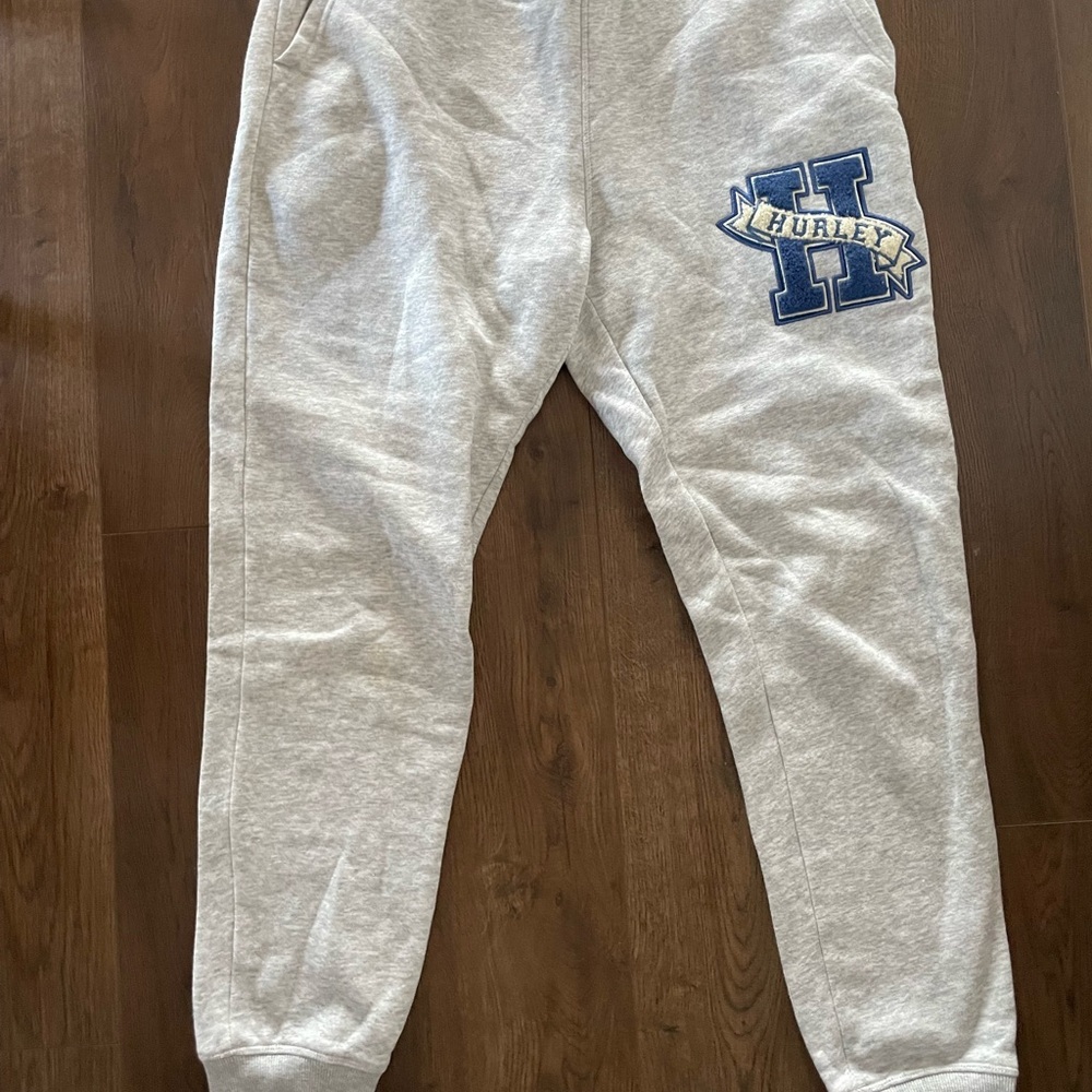Men’s Hurley varsity letter joggers